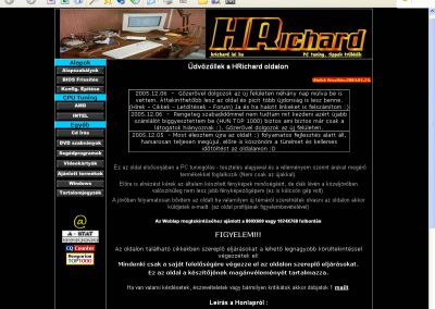 HRichard STORY - avagy az oldal története – 5. kép